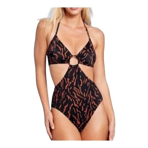 Shade & Shore XL Swimsuit brown and black - Picture 1 of 8
